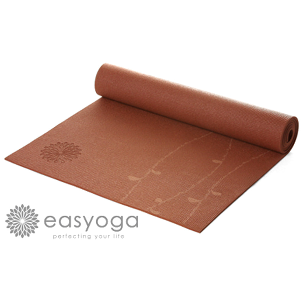 easyoga Premium Nadi Vine Yoga Mat - C5 Coffee Red