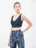 easyoga Lespiro Gather Cropped Tank - T06 Dark Ink Blue