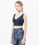 easyoga Lespiro Gather Cropped Tank - T06 Dark Ink Blue