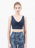 easyoga Lespiro Gather Cropped Tank - T06 Dark Ink Blue