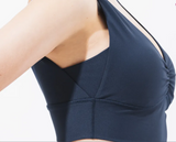 easyoga Lespiro Gather Cropped Tank - T06 Dark Ink Blue