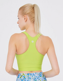 easyoga LA-VEDA Prima Cropped Tank - G12 Grass Green