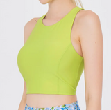 easyoga LA-VEDA Prima Cropped Tank - G12 Grass Green