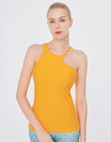 easyoga LA-VEDA One Shoulder Curve Tank - O13 Fanta Orange