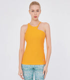 easyoga LA-VEDA One Shoulder Curve Tank - O13 Fanta Orange