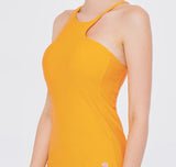 easyoga LA-VEDA One Shoulder Curve Tank - O13 Fanta Orange