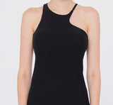 easyoga LA-VEDA One Shoulder Curve Tank - L1 Black
