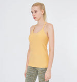 easyoga LA-VEDA Simple X Tank - O12 Grapefruit Orange