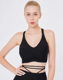 easyoga LA-VEDA Shirring Bra - L1 Black