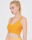 easyoga LA-VEDA Shirring Bra - O13 Fanta Orange