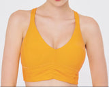 easyoga LA-VEDA Shirring Bra - O13 Fanta Orange