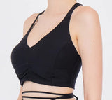 easyoga LA-VEDA Shirring Bra - L1 Black