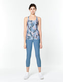 easyoga LESPIRO Under Starry Skies Tank - FC9 Jungle Party Blue