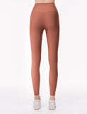 easyoga LA-VEDA Stress Free High Rise Tights - R37 Cedar Red