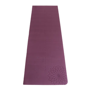 easyoga Premium Eco-care Yoga Mat Plus - R5 Wine Red/Lavender