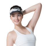 easyoga LESPIRO Visor - F04 Gray Flower Print