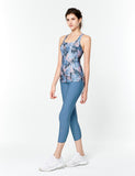 easyoga LESPIRO Under Starry Skies Tank - FC9 Jungle Party Blue