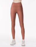 easyoga LA-VEDA Stress Free High Rise Tights - R37 Cedar Red