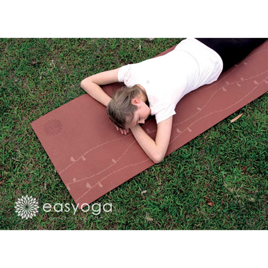 easyoga Premium Nadi Vine Yoga Mat - C5 Coffee Red