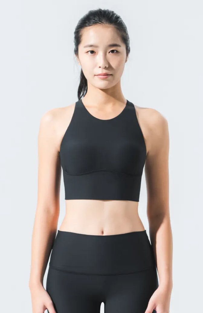 easyoga LESPIRO Nourish Cropped Tank - L1 Black