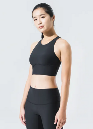 easyoga LESPIRO Nourish Cropped Tank - L1 Black