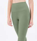 easyoga LESPIRO Shirring Tights - F06 Green Lake