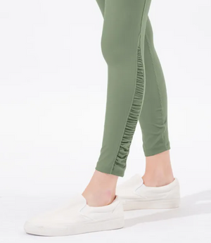 easyoga LESPIRO Shirring Tights - F06 Green Lake