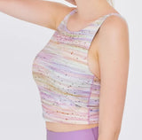 easyoga Lespiro Double Strap X Cropped Tank - FJ5 Stardust