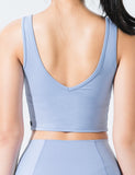 easyoga LA-VEDA Airbrush Cropped Tank - B39 Baby Blue