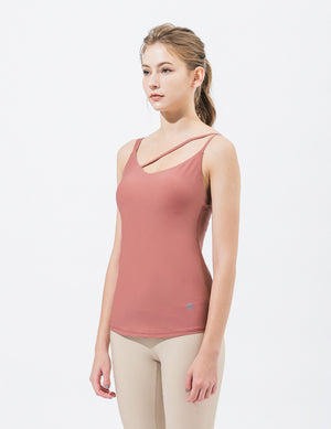 easyoga LA-VEDA  Asymmetric Tank  - R39 Ann Red