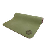 easyoga Premium Natural Rubber Yoga Mat - G02 Green/Brown