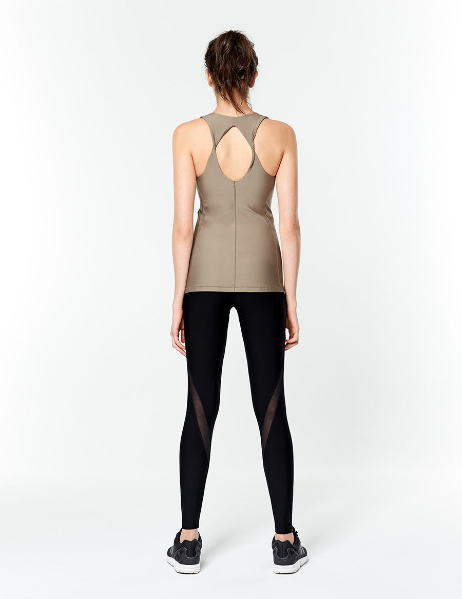 easyoga LESPIRO Free To Be Tank - C09 Cement Brown