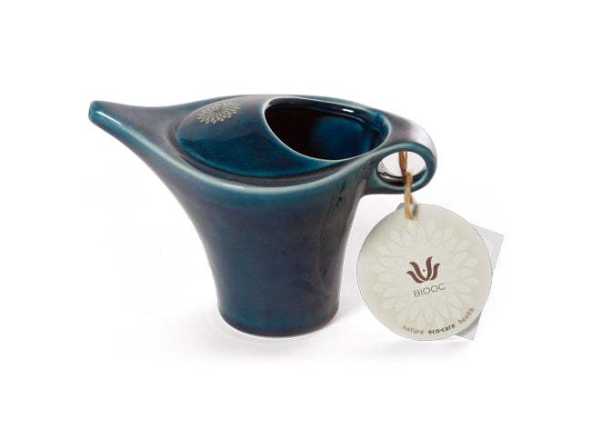 easyoga BIOOC Nano-Ceramic Neti Pot - B3 Dark Blue