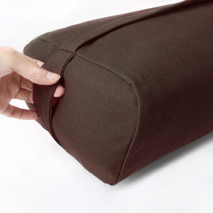 easyoga Premium Dual Handle Yoga Bolster - C02 Chocolate Brown