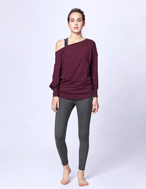 easyoga LA-VEDA Multipro Made Me Long  Sleeve - M27 M-Purple Red