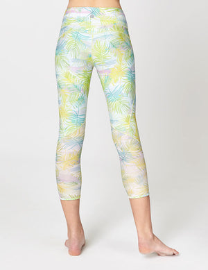 easyoga LA-VEDA Mover Cropped Tights - FA2 Swaying Plants
