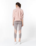 easyoga LESPIRO Move Up Cropped Tights - D62 Gray Pink Strip