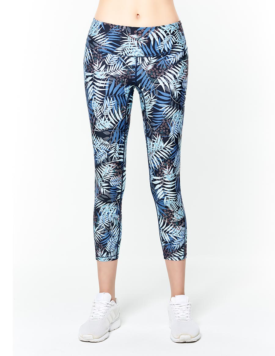 easyoga LESPIRO Pace With Cropped Tights - FD4 Night Forest Blue