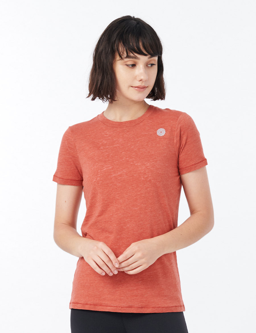 easyoga BERTII Basic Fit Tee - O06 Poppy Orange