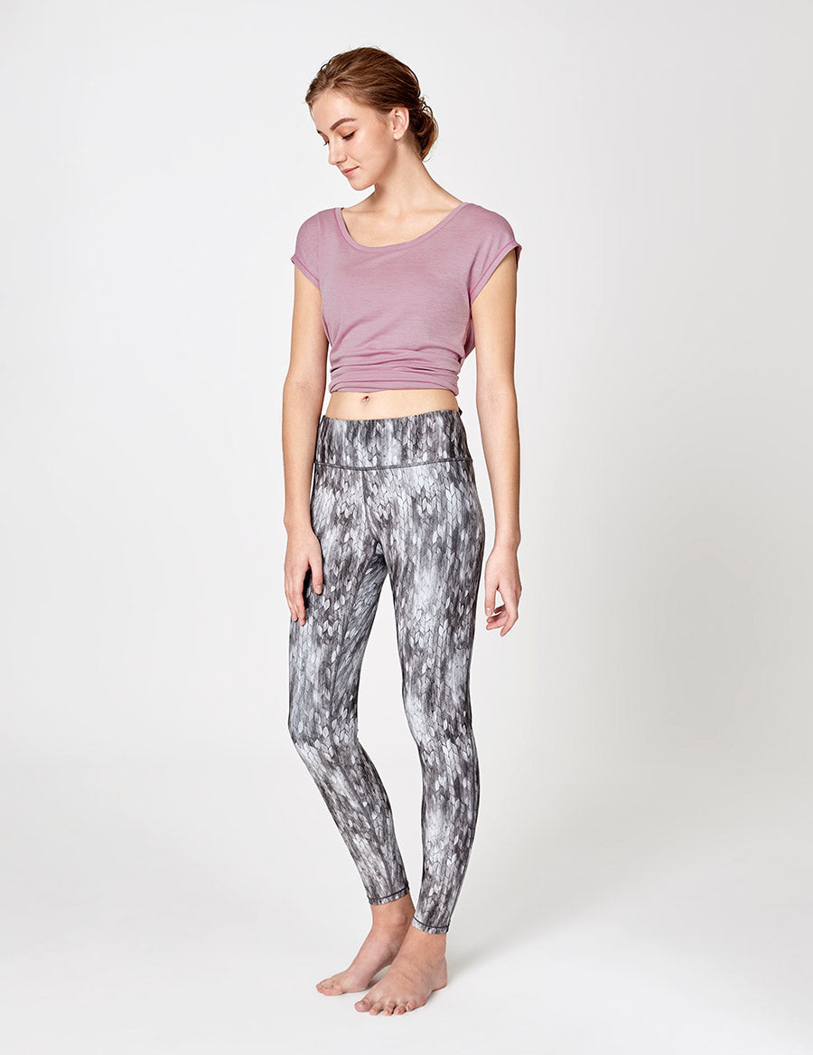 easyoga LA-VEDA Inspirer Short Sleeve - X05 Dry Rose/M-Purple