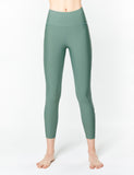 easyoga LA-VEDA All Round Cropped Tights - G05 Bean Green