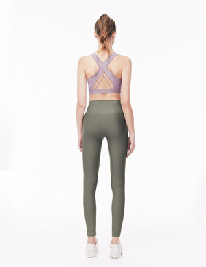 easyoga LA-VEDA Stress Free High Rise Tights - A16 Mist Gray
