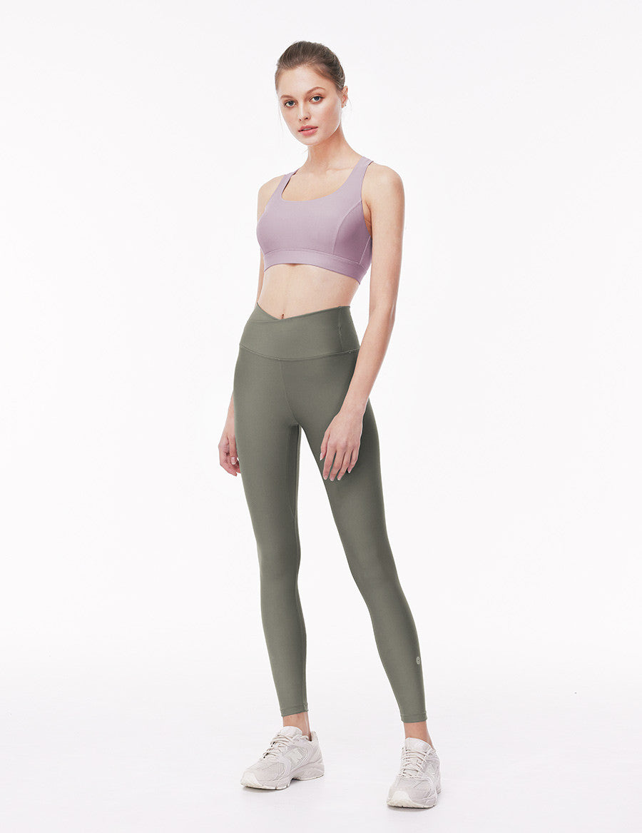 easyoga LA-VEDA Stress Free High Rise Tights - A16 Mist Gray