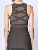 easyoga LA-VEDA Ethereal Look Me Up  Tank - A7 I-Gray