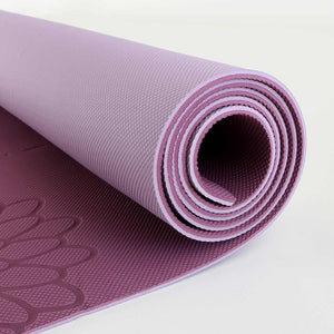 easyoga Premium Eco-care Yoga Mat Plus - R5 Wine Red/Lavender
