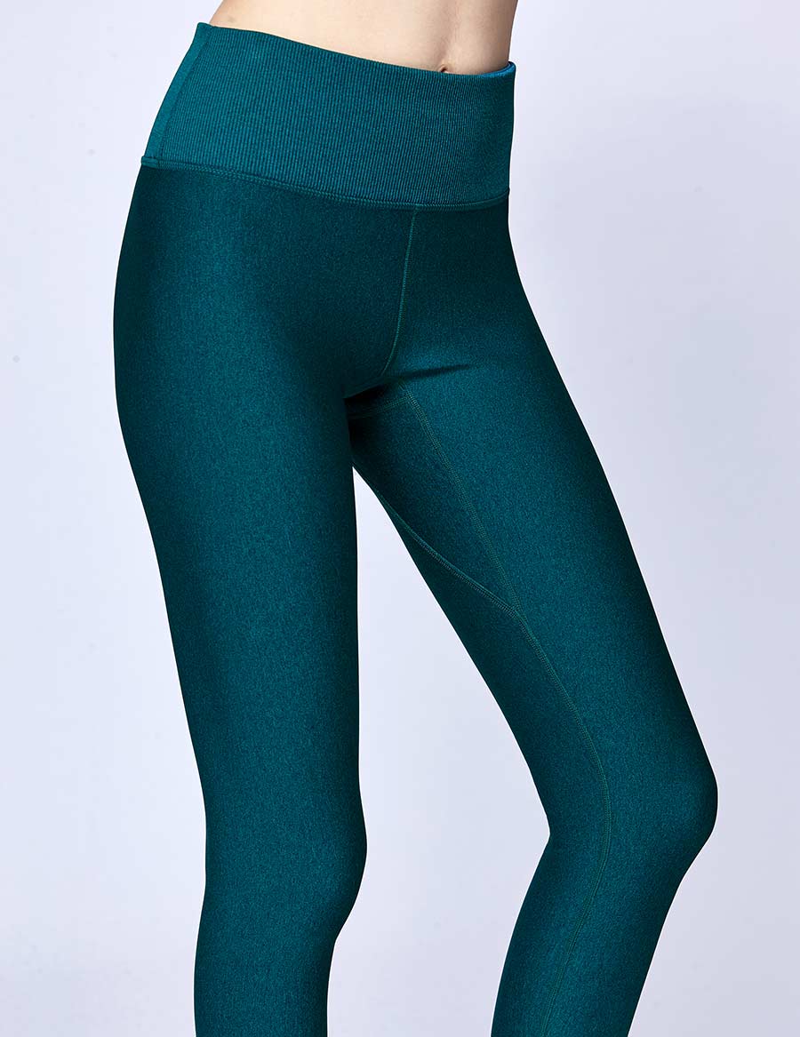 easyoga LESPIRO Slim-Fit Sheen Leggings - M31 M-Ocean Green