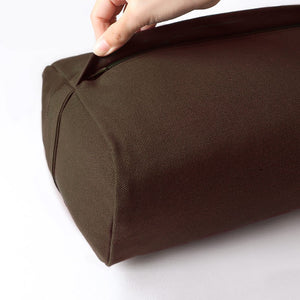 easyoga Premium Dual Handle Yoga Bolster - C02 Chocolate Brown